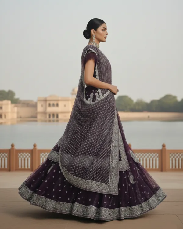 Jamun_Shimmer_Lehenga