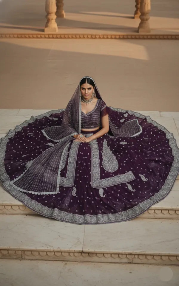 Jamun_Shimmer_Lehenga