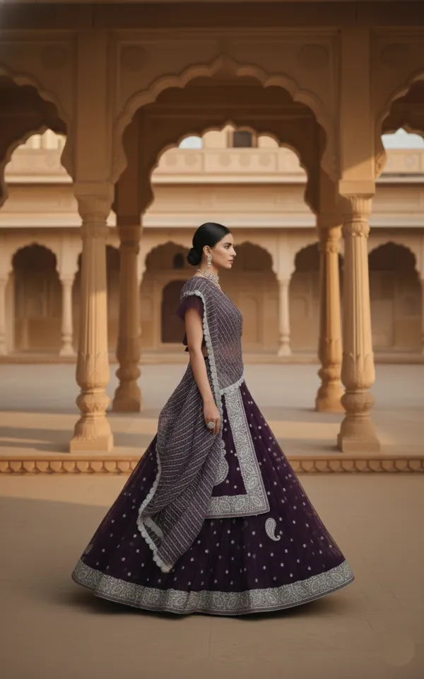 Jamun_Shimmer_Lehenga