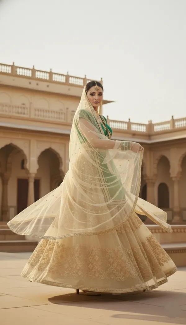 Golden_Emerald_Lehenga