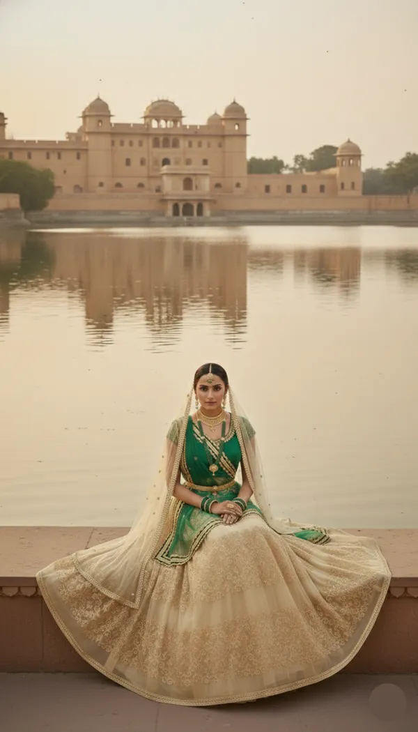 Golden_Emerald_Lehenga