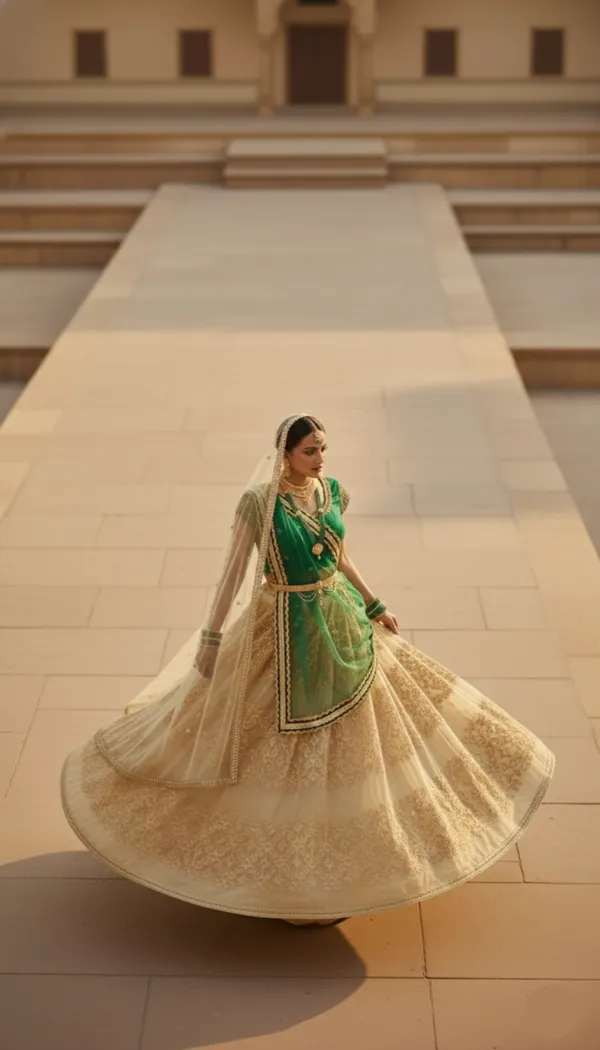 Golden_Emerald_Lehenga