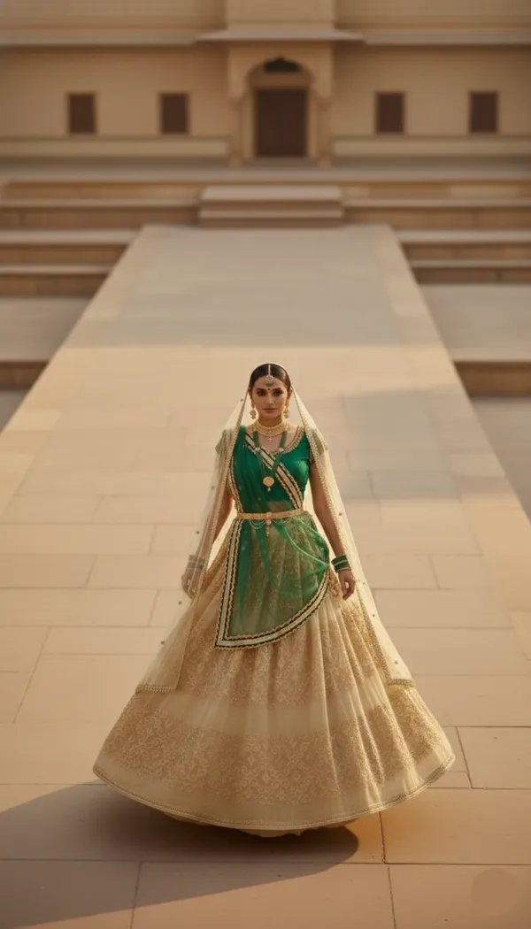 Golden_Emerald_Lehenga