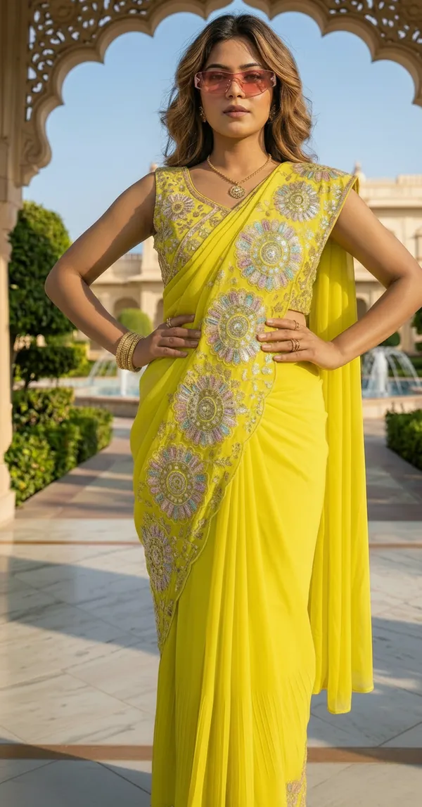 Sunlit_Bloom_Ready_To_Wear_Saree