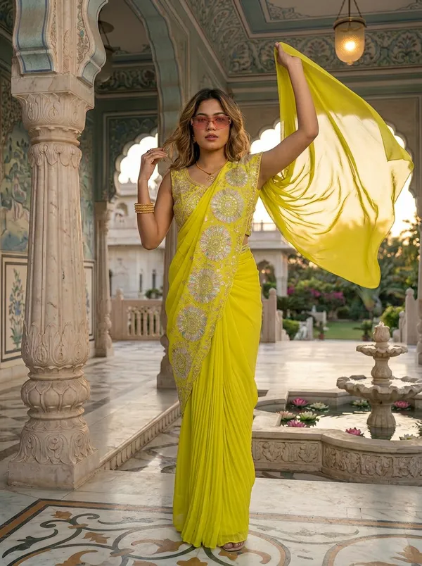 Sunlit_Bloom_Ready_To_Wear_Saree