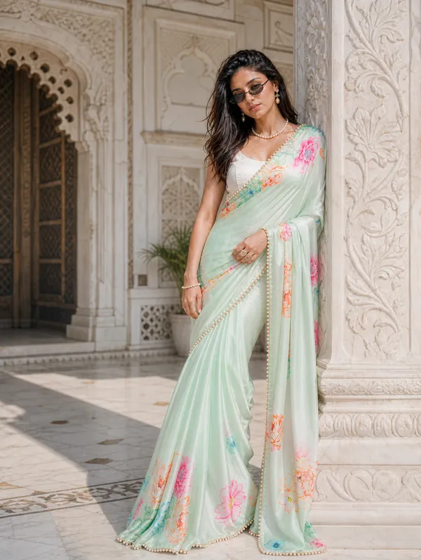 The_Mint_Reverie_Satin_Saree