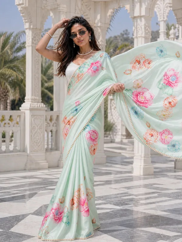The_Mint_Reverie_Satin_Saree