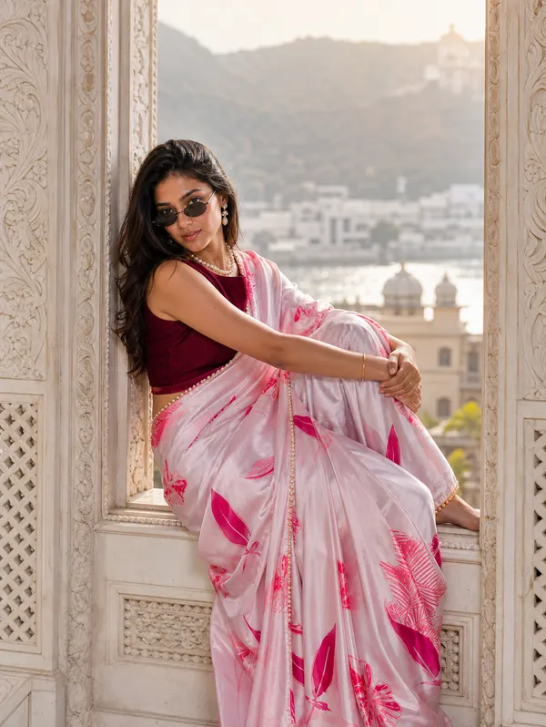 Pink_Serenade_Satin_Saree