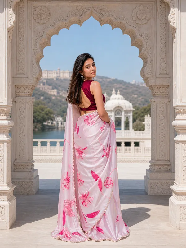 Pink_Serenade_Satin_Saree