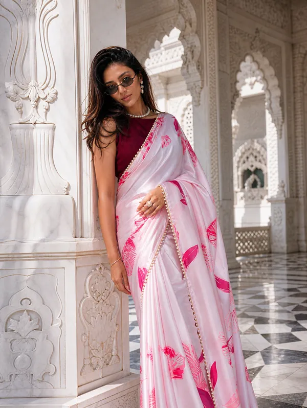 Pink_Serenade_Satin_Saree
