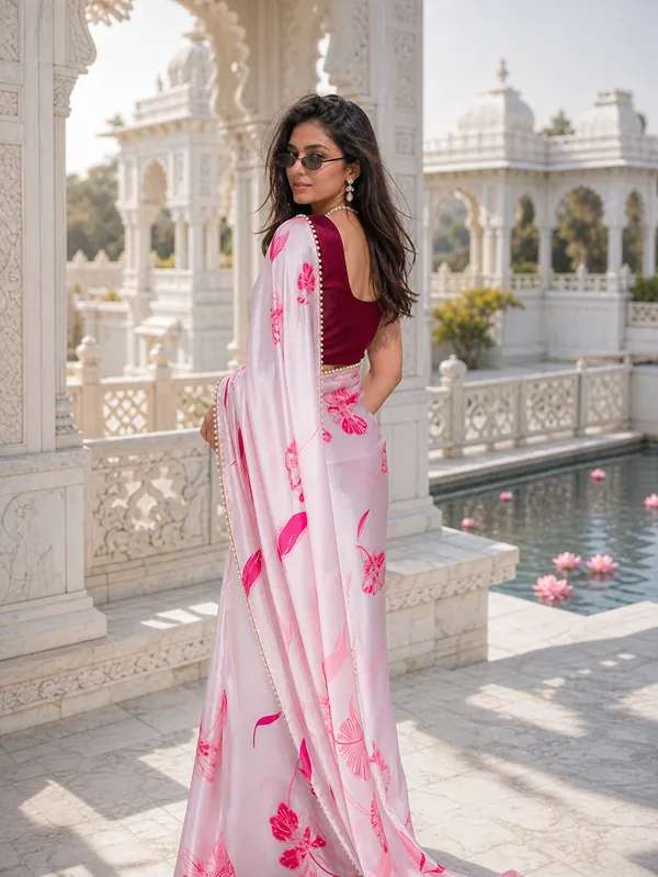 Pink_Serenade_Satin_Saree
