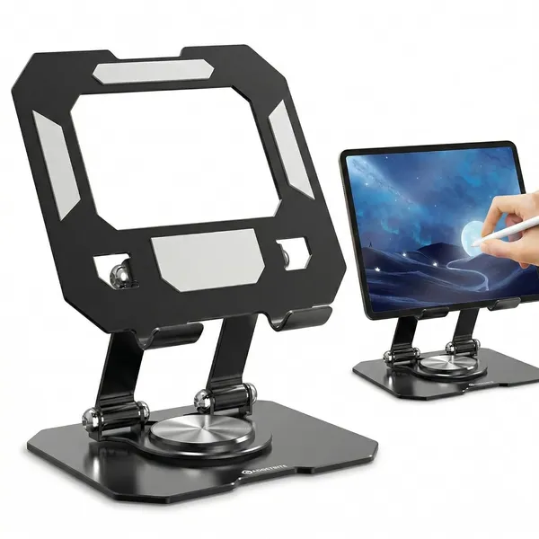 360°_Rotating_Aluminium_Tablet_Stand,_Multi-Angle_Adjustable_Holder,_Desk_Mount_Compatible_with_iPad_Pro/Air/Mini,_Samsung_Galaxy_Tab,_Lenovo_Pad_&_More_-_Black