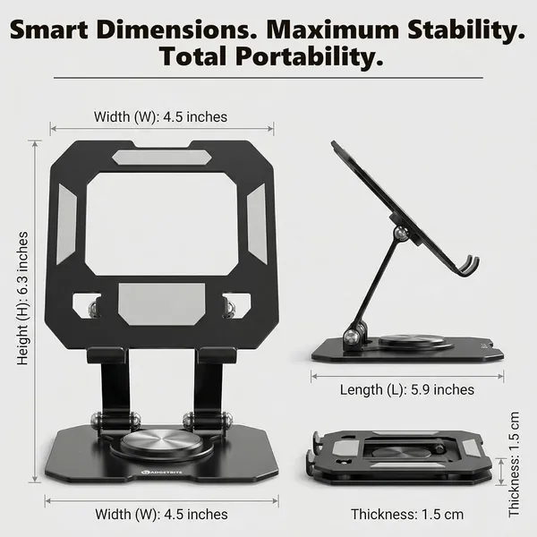 360°_Rotating_Aluminium_Tablet_Stand,_Multi-Angle_Adjustable_Holder,_Desk_Mount_Compatible_with_iPad_Pro/Air/Mini,_Samsung_Galaxy_Tab,_Lenovo_Pad_&_More_-_Black