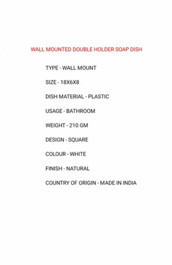 Wall_Mount_Double_Bar_Soap_Dish