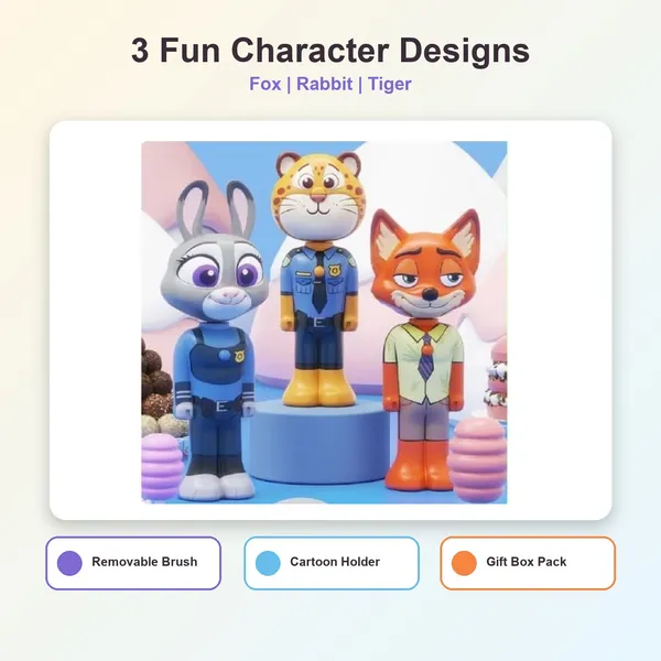Cartoon_Animal_Toothbrush_Holder_for_Kids,_Cute_Character_Toothbrush_Stand_with_Removable_Brush,_Bathroom_Toothbrush_Organizer,_Fun_Kids_Bathroom_Accessory,_Gift_Box_Pack