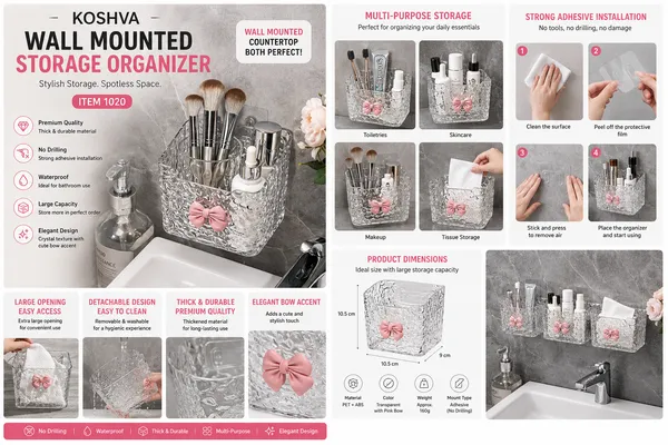 Koshva_Wall_Mounted_Bathroom_Organizer_|_No_Drill_Transparent_Storage_Box