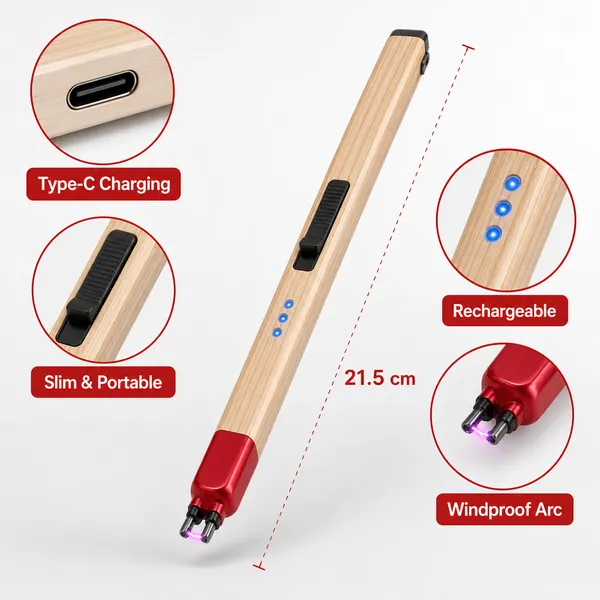 Match_Stick_Electric_Arc_Lighter_|_USB_Rechargeable_Windproof_Candle_&_Kitchen_Lighter