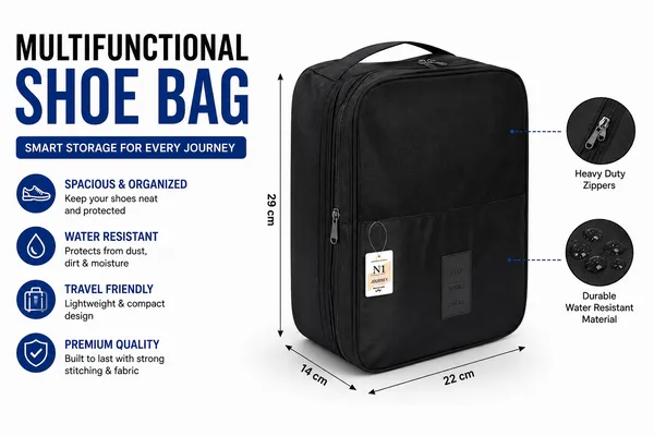 Travel_Shoe_Bag_for_Men_and_Women_|Waterproof_Footwear_Organizer_Pouch_for_Sandals,_Slippers_&_Shoes_|_Storage_|Packing_Accessory_for_Luggage_&_Suitcases_(Black)