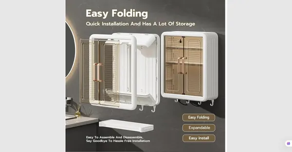Wall_Mount_Kitchen_Storage_Box_-_Foldable_Cabinet_with_Double_Door