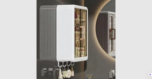 Wall_Mount_Kitchen_Storage_Box_-_Foldable_Cabinet_with_Double_Door