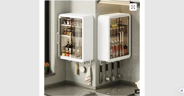 Wall_Mount_Kitchen_Storage_Box_-_Foldable_Cabinet_with_Double_Door