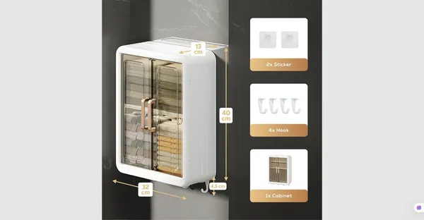 Wall_Mount_Kitchen_Storage_Box_-_Foldable_Cabinet_with_Double_Door
