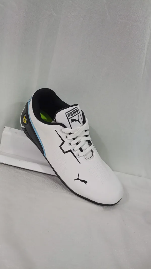 White_Puma_Casual_Lace-Up_Sneaker_For_Men
