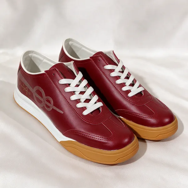 Maroon_Lace_Up_Casual_Sneakers_For_Unisex