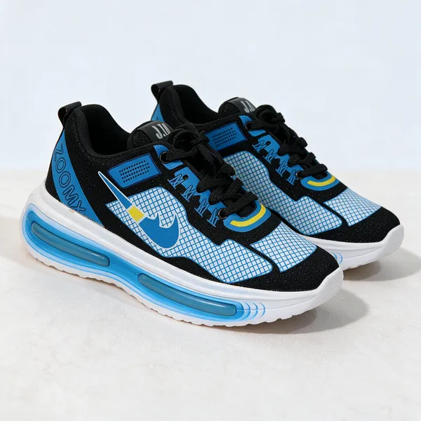 Black_Mesh_Lace_Up_Sports_Shoes_For_Unisex