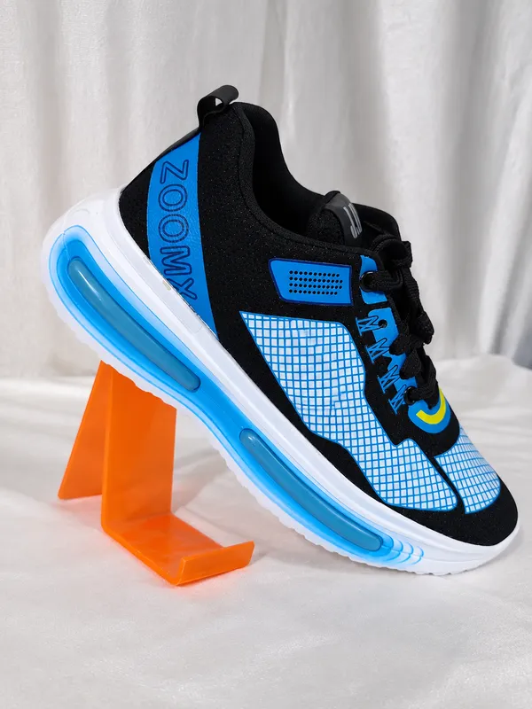 Black_Mesh_Lace_Up_Sports_Shoes_For_Unisex