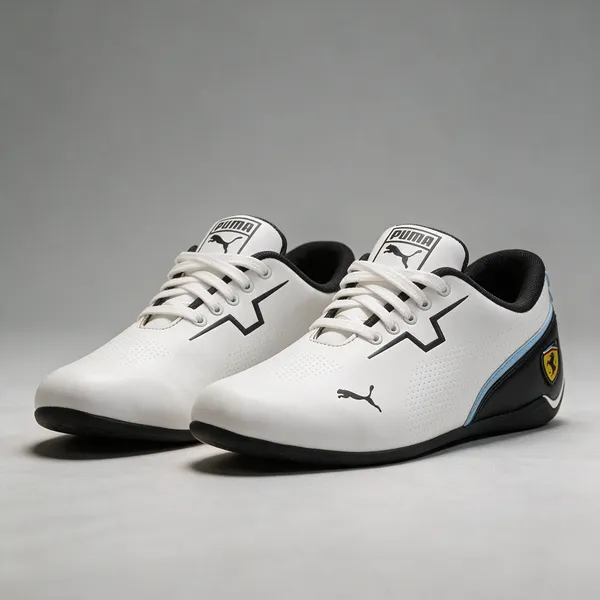 White_Puma_Casual_Lace-Up_Sneaker_For_Men