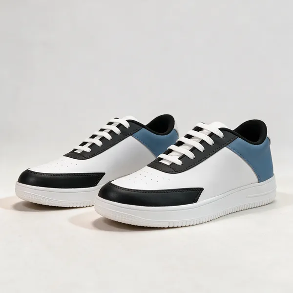 Blue_And_White_Low_Top_Lace_Up_Sneakers