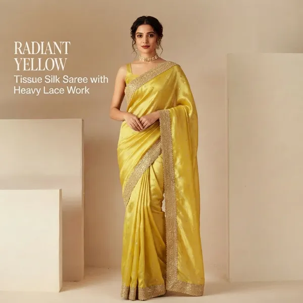 Yellow_Shade_Tissue_Silk_Saree_with_Heavy_Lace_Work