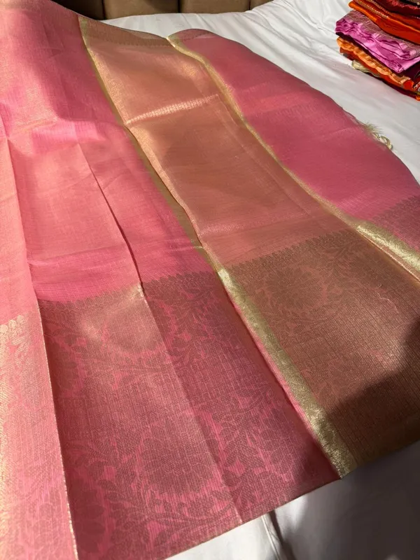 Barbie_pink_checks_cotton_Kota_saree
