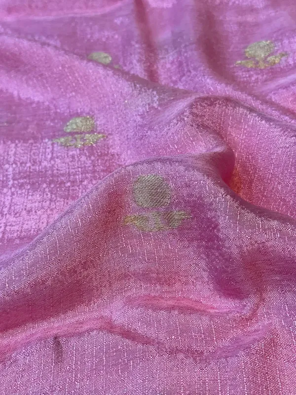 Baby_Pink_Viscose_Georgette_Designer_Buta_Work_Banarasi_Saree