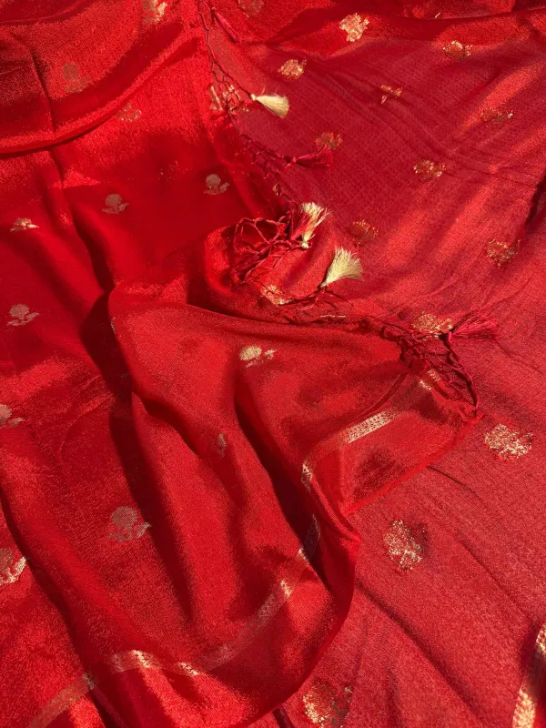 Bridal_Red_Viscose_Georgette_Banarasi_Saree