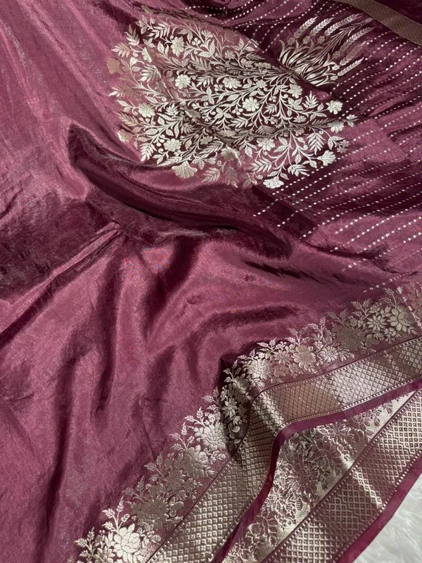 Rare_Wine_Crepe_Chinia_Silk_Banarasi_Saree