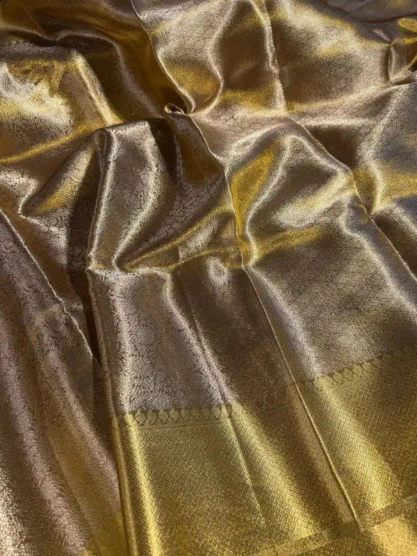 Copper_Tissue_Silk_Embossed_Banarasi_Saree