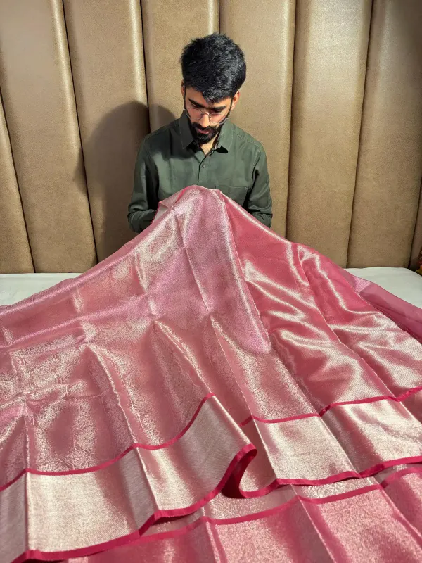Eye_Soothing_Metallic_Pink_Glass_Tissue_Silk_Banarasi_Saree