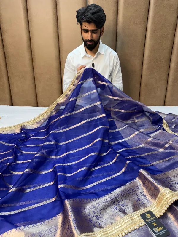 Light_Navy_Kora_Organza_Traditional_Banarasi_Saree