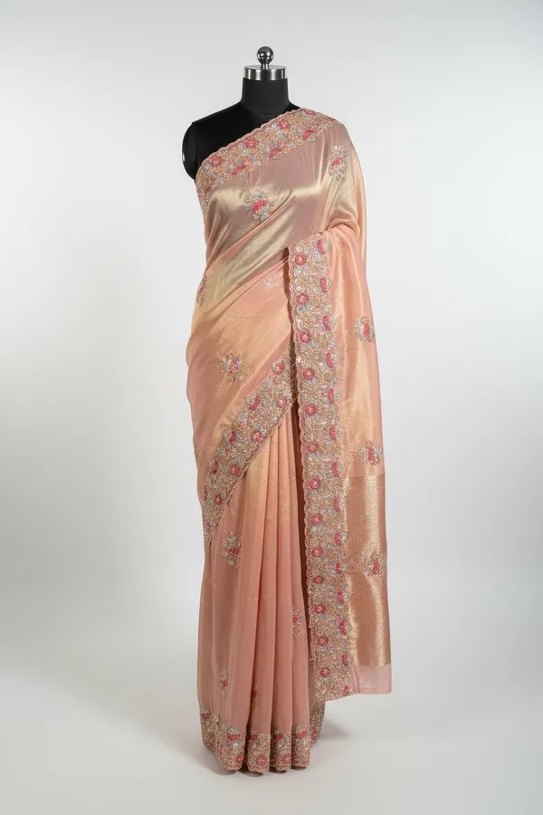 Subtle_Mauve_Peach_Shimmery_Tissue_Silk_Handwork_Saree
