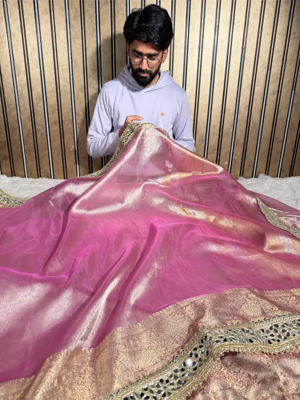Metallic_Baby_Pink_Bridal_Tissue_Silk_Mirror_Work_Banarasi_Saree