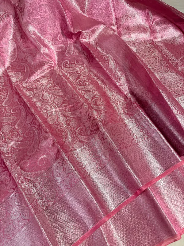Metallic_Pink_Tissue_Silk_Floral_Weave_Saree