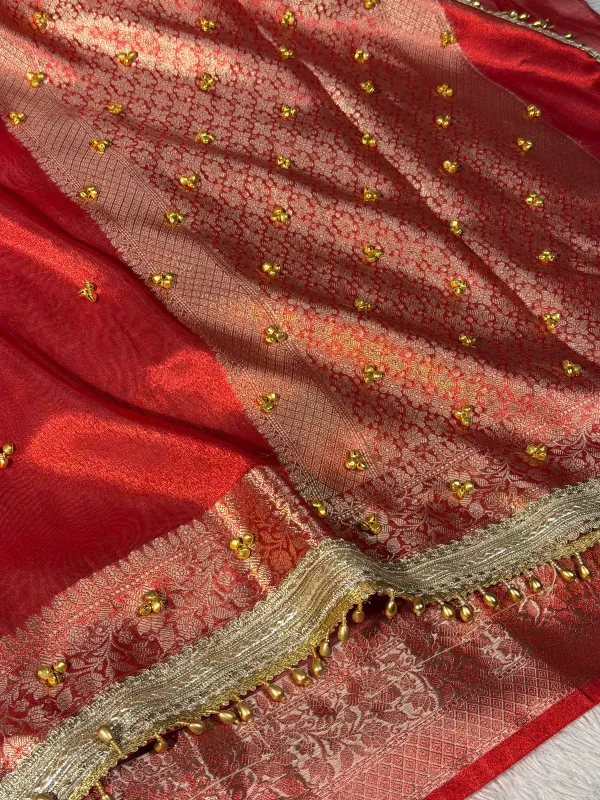 Metallic_Red_Kora_Tissue_Viral_Ghungroo_Saree