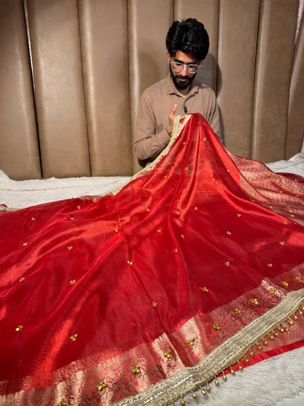 Metallic_Red_Kora_Tissue_Viral_Ghungroo_Saree