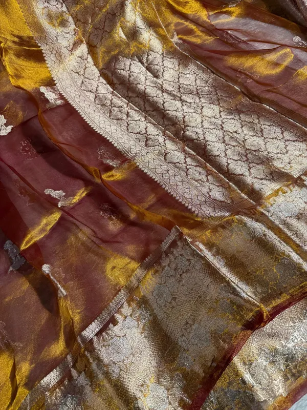 Rusted_Mustard_pure_tissue_silk_Banarasi_saree