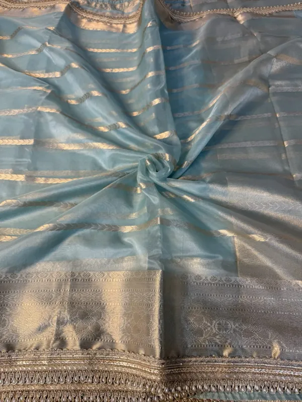 Pastel_Sea_Blue_Kora_Organza_Silk_Lace_Attached_Banarasi_Saree