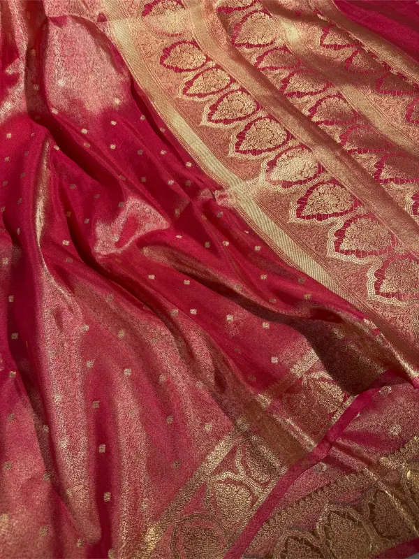 Peach_Extremely_Soft_Georgette_Silk_Banarasi_Saree