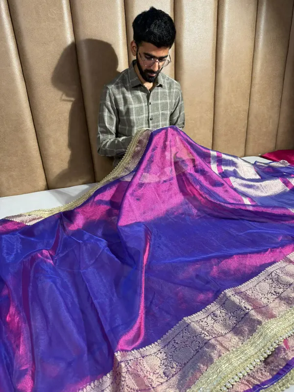 Rare_Baigani_Soft_Tissue_Silk_Designer_Banarasi_Saree