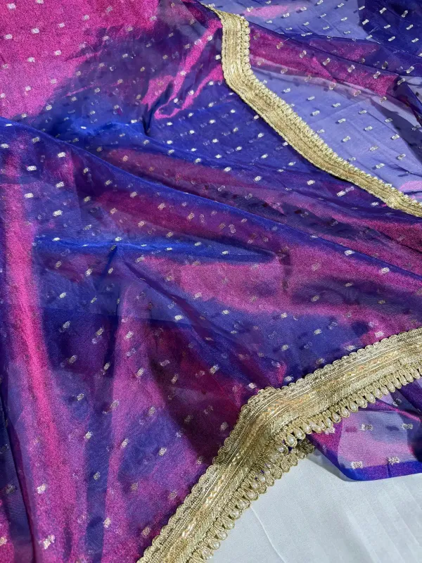 Rare_Baigani_Tissue_Silk_Designer_Lace_Work_Banarasi_Saree